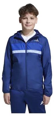 Produktbild von adidas Uni Kids TIBERIO WINDBREAKER, dark blue/team royal blue/glow blue, 15-