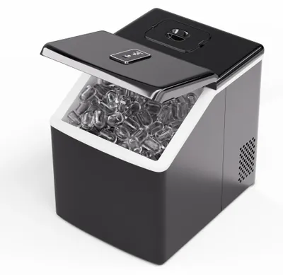 Produktbild von Klarstein Eiswürfelmaschine – Edelstahl, 13 kg/24 h, Touchscreen, kristallklare Eiswürfel, niedriger Energieverbrauch, Ideal für Partys/Gartenfeste