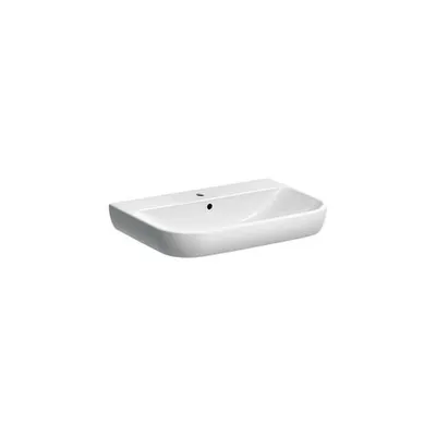 Zdjęcie produktu dla Geberit Smyle - Umywalka 700x480 mm, z przelewem, z otworem na baterię, biała 500.248.01.1