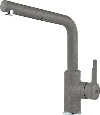 Image de FRANKE Robinet URBAN avec bec à tirage en GRIS STEIN / Robinet de cuisine / Mitigeur monocommande