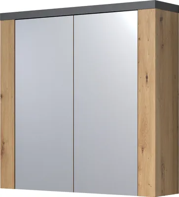 Produktbild von Spiegelschrank "Chase" in Artisan Eiche, Badschrank 2-türig Breite 80 cm