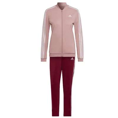 Produktbild von adidas Trainingsanzug für Damen im 3 Streifen Design, Farbe:Rosé, Größe:M