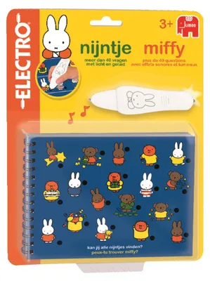 Produktbild von Electro - Nijntje/Miffy Blister, 3 Jahr(e), Mit Ton, Batterien erforderlich, LR44, Karton, Kunststoff, Mehrfarbig
