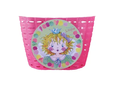 Zdjęcie produktu dla Koszyk dziecięcy Bike Fashion "Princess Li Lifee" plastikowy różowy, kolorowy