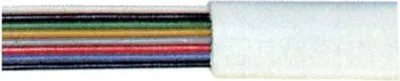Image de Câble téléphonique plat à 8 conducteurs, blanc, 10 m