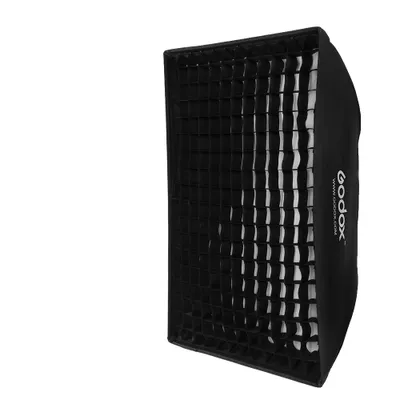 Zdjęcie produktu dla Softbox z siatką o strukturze plastra miodu, kompatybilny z mocowaniem Bowens, lekka konstrukcja, FW60X90CM