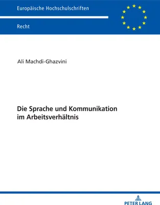 Produktbild von Die Sprache und Kommunikation im Arbeitsverhältnis