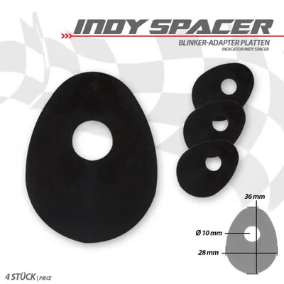 Produktbild von Indy Spacer Kompatibel mit TRIUMPH schwarz Stahl