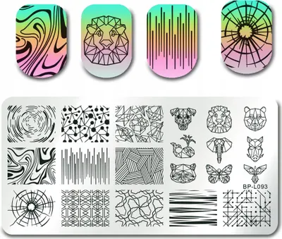 Immagine prodotto di Piastra per timbri Born Pretty Nail Art - L093