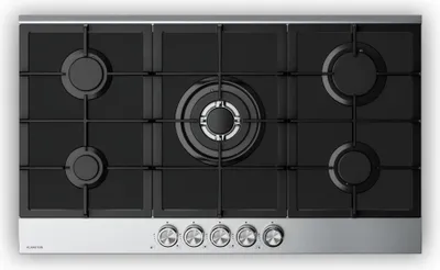 Obrázok produktu pre Klarstein Verosteel plynová varná doska, 5-horákový plynový sporák, 90 cm sklo a nehrdzavejúca oceľ, 10400 W, LPG/zemný plyn, elektrické zapaľovanie, ochrana proti zhasnutiu plameňa, sada plynových varných dosiek