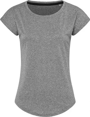 Produktbild von Stedman ST8930 | Damen Shirt Recycled Sports-T Move Women - Farbe: Grey Heather - Größe: M