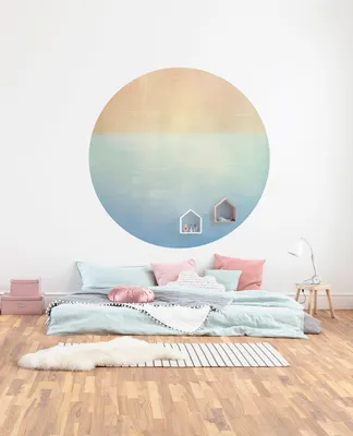 Produktbild von Komar Vlies Fototapete rund und selbstklebend "Balance" - Größe: 125 x 125 cm (Breite x Höhe) - 1 Stück
