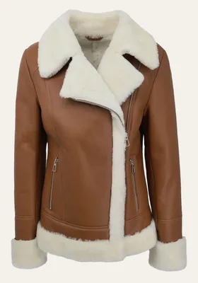 Produktbild von Lammfelljacke Merino Tendre Cognac - Größe: L