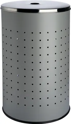 Produktbild von Wäschesammler - Grau - Edelstahl - 54 Liter - H 57 cm