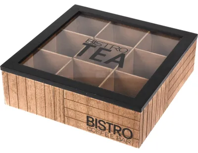 Produktbild von Teebox Bistro, 24 x 24 x 7,5 cm