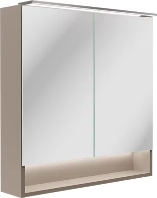 Produktbild von Fackelmann B.PARIS LED-Spiegelschrank, Beleuchtung, USB-Anschluss, Aluoptik Kante