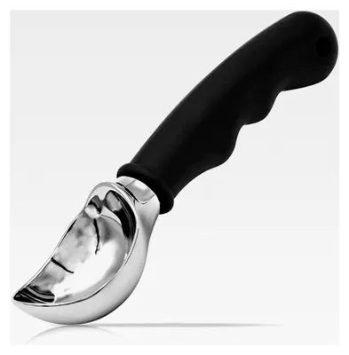 Produktbild von Edelstahl Keksschaufel, Eisportionierer, Antihaft-Eislöffel, 18 cm, Schwarz, 1 Stück