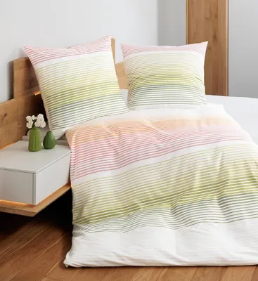 Produktbild von Janine Design Mako-Satin-Bettwäsche-Garnitur 87113 J. D. Farbe multicolor Größe 135x200+80x80