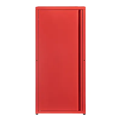 Zdjęcie produktu dla Metalowa szafka "Burlöv" z 1 drzwiami i 2 półkami Stal 88 x 40 x 35 cm Czerwony