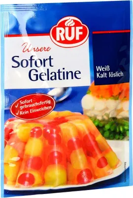 Produktbild von RUF Sofort-Gelantine Weiß, kalt und löslich gute Instantgelatine 30g 8er Pack