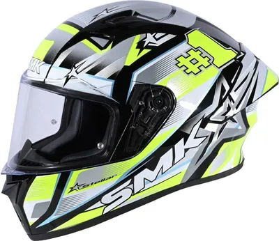 Immagine prodotto di SMK Casco sportivo Stellar Uno, grigio/giallo, L (61)