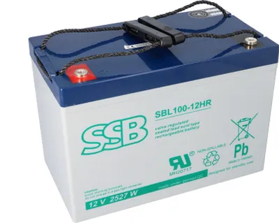 Produktbild von SSB Blei Akku SBL 100-12HR AGM Batterie M8 Schraubanschluss - 12V 2725,8W