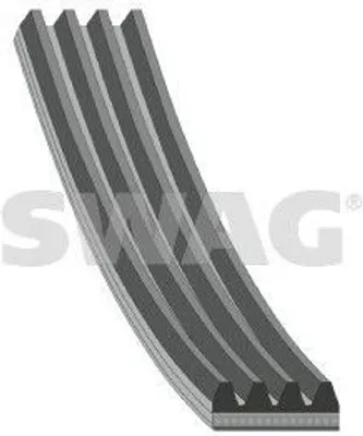 Produktbild von SWAG Keilrippenriemen 1538mm für RENAULT Clio III Schrägheck (BR0/1, CR0/1) 33 10 9597