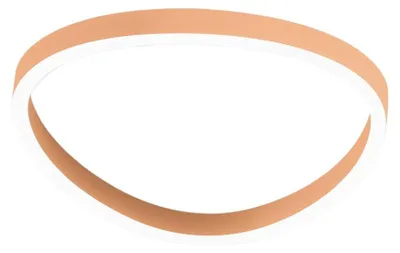 Imagen del producto de Lámpara de techo Ecaris P/P, 38W + 8W LED, 2200-2300 lúmenes, temperatura de color (CCT) 3000K/4000K, regulable, con estructura de aluminio color melocotón - Gealuce