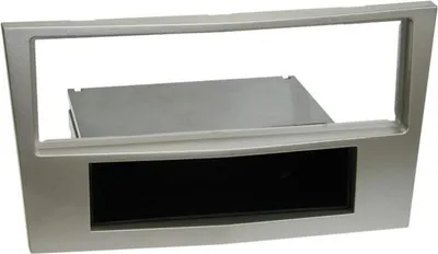 Image de Adaptateur de façade 1-DIN avec vide poche compatible avec Opel "new" satin stone