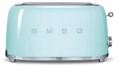 Produktbild von SMEG Toaster TSF02PGEU, 1500 W, Edelstahl, 4 Schlitze, Pastellgrün