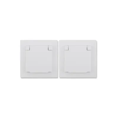 Produktbild von Schutzkontakt-Steckdose McPower Flair 250V/16A UP IP44 weiß 2er-Pack