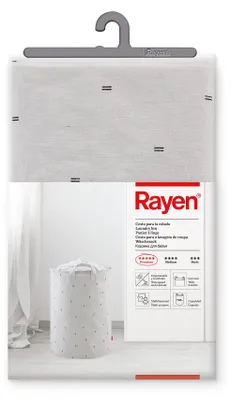 Obrázok produktu pre Skladací košík na bielizeň 70 litrov 55 x 40 cm - Rayen