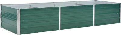 Obrázek produktu pro vidaXL Zahrada, vyvýšený záhon, pozinkovaná ocel, 240x80x45 cm, zelená