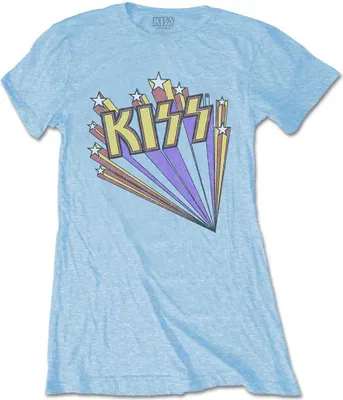 Image de T-shirt Kiss Stars Pink M pour femmes
