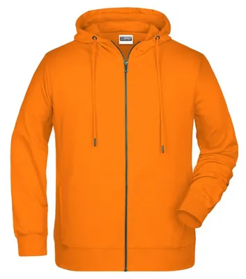 Immagine prodotto di James and Nicholson - Felpa con cappuccio e zip integrale da uomo LT5897 (XXL) (arancione)