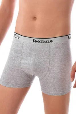 Produktbild von 4er Pack Herren Boxershorts Unterhosen Grau M Baumwolle K-13