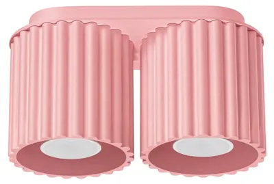 Produktbild von Plafond AURA 2 rosa GU10 2xGU10 10W Aluminium 12x10x21cm Sollux Lighting