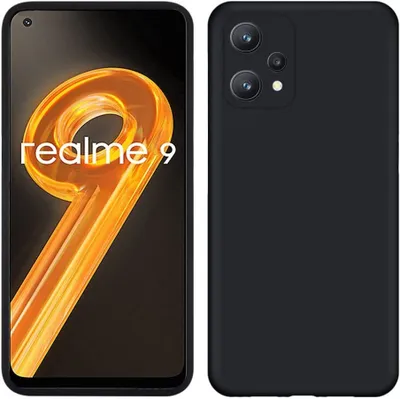 Immagine prodotto di Custodia per OPPO Realme 9 4G / Realme 9 Pro+ 5G, custodia protettiva in silicone morbido in gomma liquida Nero