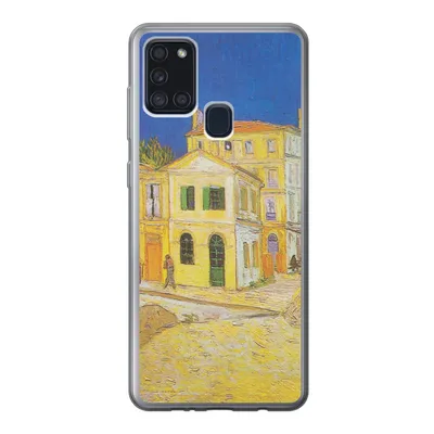 Produktbild von MuchoWow® Handyhülle Schutzhülle Hülle für Samsung Galaxy A21s Das gelbe Haus - Vincent van Gogh Silikon Softcase Handy Hülle - Hartschale