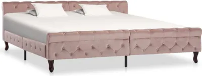 Produktbild von Bettgestell Rosa Samt 200 x 200 cm