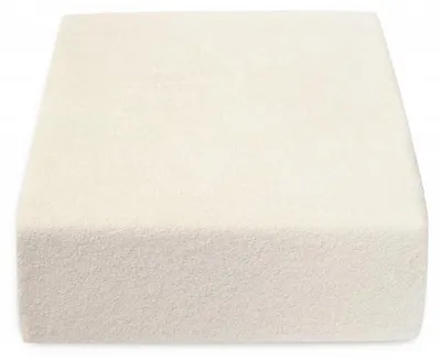 Productafbeelding van Frotteer sprei voor wieg of kinderbed, 60x120 cm, katoen, ecru