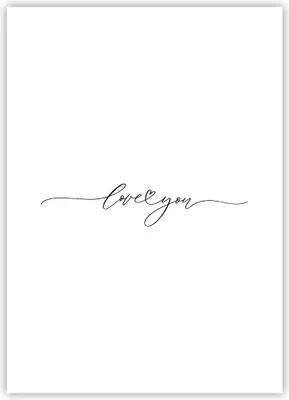 Produktbild von Poster - Poster ohne Rahmen - Ich liebe dich handschriftlich - 50x70 cm - Wand Bild - Wanddeko - Wandbilder - Kunstposter - Wandposter - Bilder - Kunstdruck - Wanddekoration - P2XPA50x70-4644