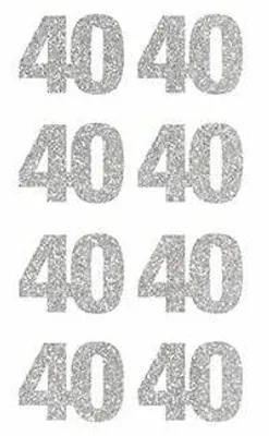 Immagine prodotto di Adesivo 40 argento