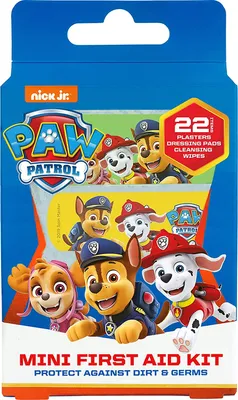 Produktbild von Paw Patrol Erste-Hilfe-Set 22-teilig Wundreinigungstücher Mullkissen Pflaster
