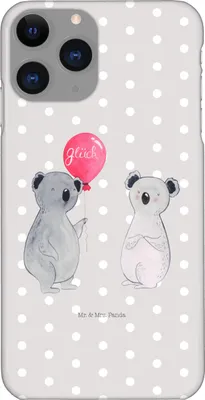 Produktbild von Mr. & Mrs. Panda Iphone 11 Pro Handyhülle Koala Luftballon - Grau Pastell - Geschenk, Party, Geburtstag, Premium Kunststoff, Handy Case