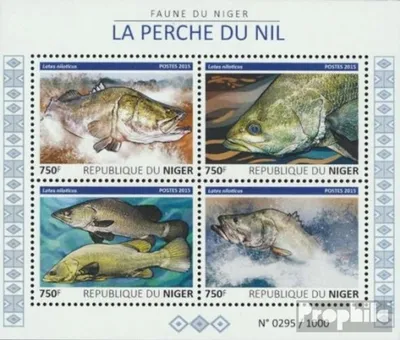 Produktbild von Briefmarken Niger 2015 Mi 3751-3754 Kleinbogen (kompl. Ausg.) postfrisch Fische