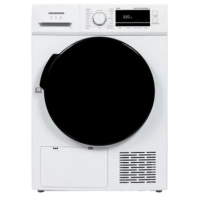 Produktbild von Heinner HHPD-M10G5PBKD++, Freistehend, Frontlader, Wärmepumpe, Weiß, Drehregler, Tasten, Rechts