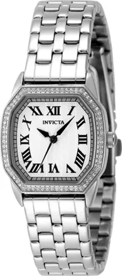 Produktbild von Invicta Wildflower 48998 Damen Uhr - Quartz Bewegung - Edelstahl mit silbernem Zifferblatt - 27 mm