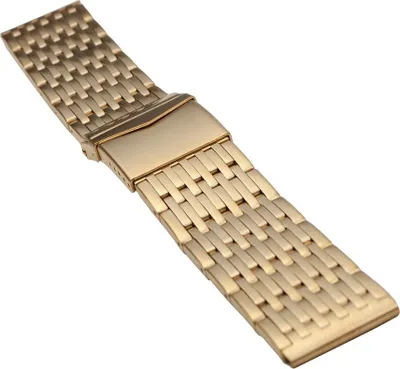 Produktbild von ROWI Ersatzband Uhrenarmband Edelstahl HiTecGold 22mm Germany