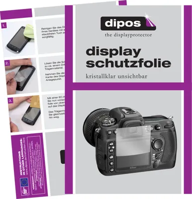 Produktbild von 1x Schutzfolie für Nikon D300 klar Displayschutzfolie Folie Display Schutz dipos